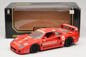 Ferrari F40 #6 V. Colombo L'Indipendente Rood 1987 Bburago 1:18 3032-L1 Metaal — afbeelding 8 van 8