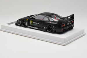 Ferrari F40 LB Works Monster Energy Matt Black BBA 1:18 REMC026 Hars — afbeelding 5 van 7