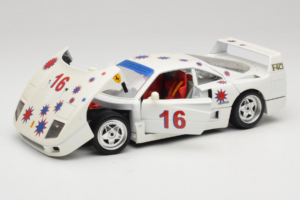 Ferrari F40 #16 Borsenmodells Wit Limited Edition 333 pcs 1987 Bburago 1:18 3332-W1 Metaal — afbeelding 2 van 8