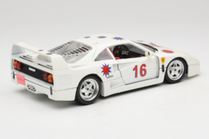 Ferrari F40 #16 Borsenmodells Wit Limited Edition 333 pcs 1987 Bburago 1:18 3332-W1 Metaal — afbeelding 3 van 8