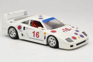 Ferrari F40 #16 Borsenmodells Wit Limited Edition 333 pcs 1987 Bburago 1:18 3332-W1 Metaal — afbeelding 6 van 8