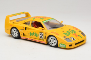 Ferrari F40 Totip Jolly Club #2 Geel Bburago 1:18 3332-Y1 Metaal — afbeelding 6 van 8