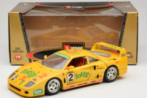 Ferrari F40 Totip Jolly Club #2 Geel Bburago 1:18 3332-Y1 Metaal — afbeelding 8 van 8