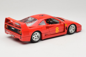 Ferrari F40 #8 Bevro International Rood 1987 Bburago 1:18 3332-P3 Metaal — afbeelding 3 van 8