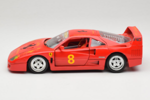 Ferrari F40 #8 Bevro International Rood 1987 Bburago 1:18 3332-P3 Metaal — afbeelding 4 van 8