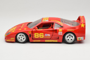 Ferrari F40 LM #86 Ch. Pozzi IMSA 24 Hours of Le Mans 1985 Rood Bburago 1:18 3332-P6 Metaal — afbeelding 4 van 8