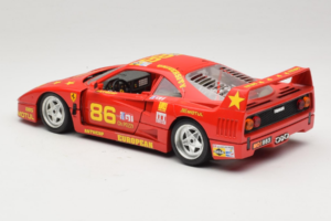 Ferrari F40 LM #86 Ch. Pozzi IMSA 24 Hours of Le Mans 1985 Rood Bburago 1:18 3332-P6 Metaal — afbeelding 7 van 8