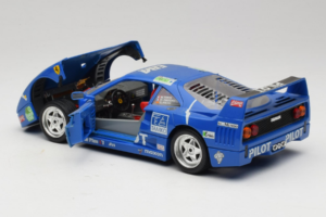 Ferrari F40 #34 M. Ferte / Thavenin / Palau Pilot Blauw 1987 Bburago 1:18 3032-B1 Metaal — afbeelding 5 van 8