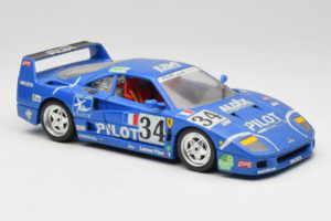 Ferrari F40 #34 M. Ferte / Thavenin / Palau Pilot Blauw 1987 Bburago 1:18 3032-B1 Metaal — afbeelding 6 van 8