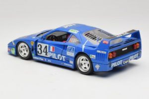 Ferrari F40 #34 M. Ferte / Thavenin / Palau Pilot Blauw 1987 Bburago 1:18 3032-B1 Metaal — afbeelding 7 van 8