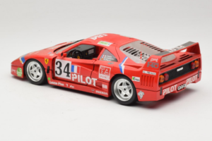 Ferrari F40 LM Pilot #34 Ferte / Thavenin / Palau 24 Hours of Le Mans 1995 Rood Bburago 1:18 3032-P3 Metaal — afbeelding 7 van 8