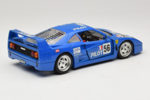 Ferrari F40 Pilot #56 Blauw Bburago 1:18 3332-BL1 Metaal — afbeelding 3 van 8