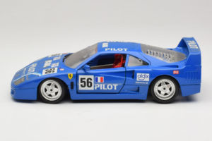 Ferrari F40 Pilot #56 Blauw Bburago 1:18 3332-BL1 Metaal — afbeelding 4 van 8