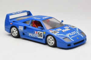 Ferrari F40 Pilot #56 Blauw Bburago 1:18 3332-BL1 Metaal — afbeelding 6 van 8