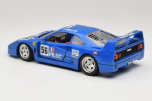 Ferrari F40 Pilot #56 Blauw Bburago 1:18 3332-BL1 Metaal — afbeelding 7 van 8