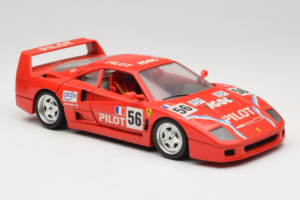 Ferrari F40 #56 Pilot Rood 1987 Bburago 1:18 3332-P2 Metaal — afbeelding 6 van 8
