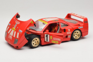 Ferrari F40 Pirelli Agip #1 Ferrari Club Italia Rood Bburago 1:18 3032-P2 Metaal — afbeelding 2 van 8