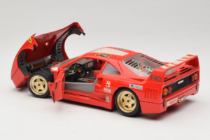 Ferrari F40 Pirelli Agip #1 Ferrari Club Italia Rood Bburago 1:18 3032-P2 Metaal — afbeelding 5 van 8