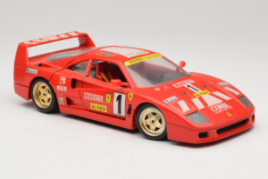 Ferrari F40 Pirelli Agip #1 Ferrari Club Italia Rood Bburago 1:18 3032-P2 Metaal — afbeelding 6 van 8