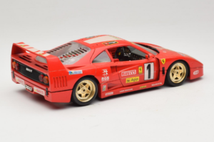 Ferrari F40 Evoluzione #1 Pirelli Agip Rood met Gouden Wielen 1992 Bburago 1:18 3042-P2 Metaal — afbeelding 3 van 8