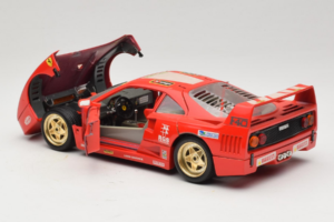 Ferrari F40 Evoluzione #1 Pirelli Agip Rood met Gouden Wielen 1992 Bburago 1:18 3042-P2 Metaal — afbeelding 5 van 8