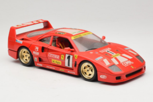 Ferrari F40 Evoluzione #1 Pirelli Agip Rood met Gouden Wielen 1992 Bburago 1:18 3042-P2 Metaal — afbeelding 6 van 8