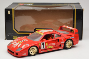 Ferrari F40 Evoluzione #1 Pirelli Agip Rood met Gouden Wielen 1992 Bburago 1:18 3042-P2 Metaal — afbeelding 8 van 8