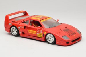 Ferrari F40 Pirelli BBS Rood Bburago 1:18 3032-P4 Metaal — afbeelding 6 van 8