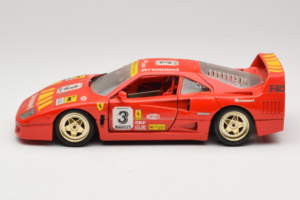 Ferrari F40 #3 Pirelli Rood 1987 Bburago 1:18 3332-P4 Metaal — afbeelding 4 van 8