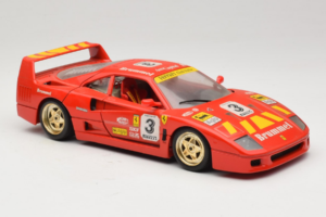 Ferrari F40 #3 Pirelli Rood 1987 Bburago 1:18 3332-P4 Metaal — afbeelding 6 van 8