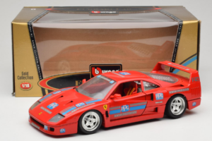 Ferrari F40 PPG Auto Refinish Rood Bburago 1:18 3332-P1 Metaal — afbeelding 8 van 8