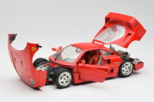 Ferrari F40 Rood Bburago 1:18 3032 Metaal — afbeelding 2 van 8