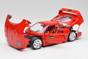 Ferrari F40 Rood Bburago 1:18 3332 Metaal — afbeelding 2 van 8