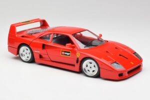 Ferrari F40 Rood Bburago 1:18 3332 Metaal — afbeelding 6 van 8