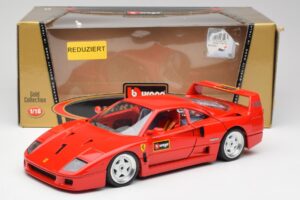 Ferrari F40 Rood Bburago 1:18 3332 Metaal — afbeelding 8 van 8