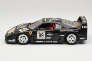 Ferrari F40 Seco #99 Lesseps / Charriol / Balandras Zwart Bburago 1:18 3032-B3 Metaal — afbeelding 4 van 8