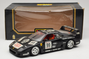 Ferrari F40 Seco #99 Lesseps / Charriol / Balandras Zwart Bburago 1:18 3032-B3 Metaal — afbeelding 8 van 8