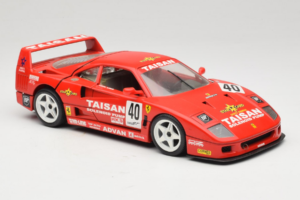 Ferrari F40 #40 T. Ohta / A. Reid Taisan Rood 1987 Bburago 1:18 3022-T1 Metaal — afbeelding 6 van 8