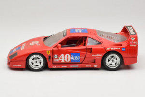 Ferrari F40 #40 the0123 Rood 1987 Bburago 1:18 3332-P5 Metaal — afbeelding 4 van 8