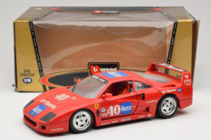Ferrari F40 #40 the0123 Rood 1987 Bburago 1:18 3332-P5 Metaal — afbeelding 8 van 8