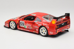 Ferrari F40 LM Unisys #59 Ota / P. Nappi / R. Donovan 24 Hours of Le Mans 1996 Bburago 1:18 3032-U1 Metaal — afbeelding 7 van 8
