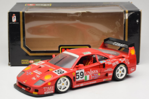 Ferrari F40 LM Unisys #59 Ota / P. Nappi / R. Donovan 24 Hours of Le Mans 1996 Bburago 1:18 3032-U1 Metaal — afbeelding 8 van 8