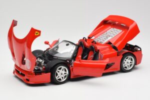 Ferrari F50 Cabriolet Rood Bburago 1:18 3352 Metaal — afbeelding 2 van 8