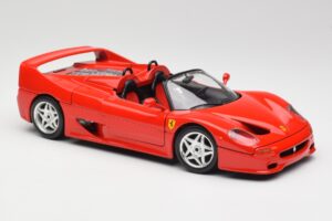 Ferrari F50 Cabriolet Rood Bburago 1:18 3352 Metaal — afbeelding 6 van 8
