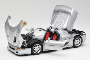 Ferrari F50 Cabriolet Zilver Bburago 1:18 3372 Metaal — afbeelding 2 van 8