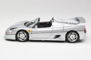 Ferrari F50 Cabriolet Zilver Bburago 1:18 3372 Metaal — afbeelding 4 van 8