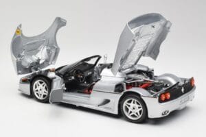 Ferrari F50 Cabriolet Zilver Bburago 1:18 3372 Metaal — afbeelding 5 van 8
