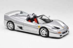 Ferrari F50 Cabriolet Zilver Bburago 1:18 3372 Metaal — afbeelding 6 van 8