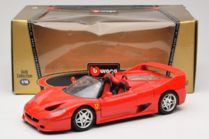 Ferrari F50 Cabriolet Rood Bburago 1:18 3372-P1 Metaal — afbeelding 8 van 8