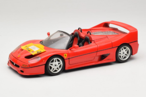 Ferrari F50 Cabriolet 50 Jahre Ferrari 24 Jahre Bburago FMC Rood Bburago 1:18 3352-P1 Metaal